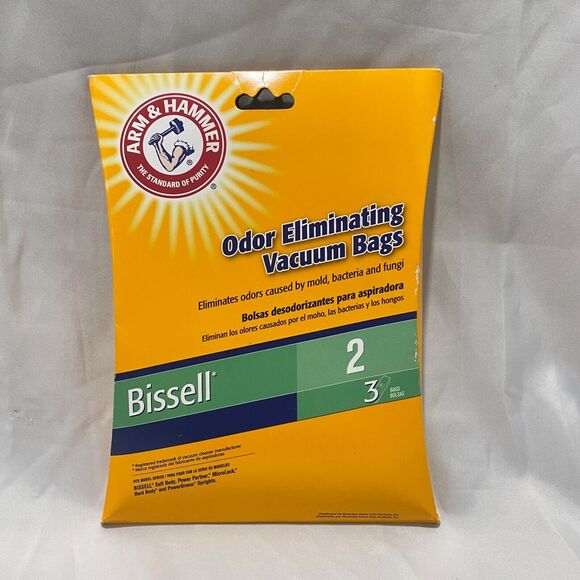 Arm and Hammer Bissel 2 Vacuum Bags 3 Pack Odor Eliminating Unopened - Picture 2 of 12